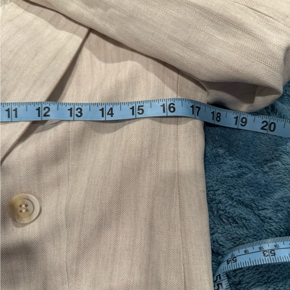 Zara Cropped Double-Breasted Ivory Blazer Jacket - Picture 5 of 6